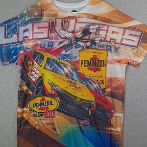 Las Vegas Motor Speedway Pennzoil Shirt XL Graphic all over American jets